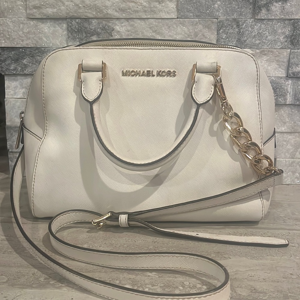 Michael Kors white bag